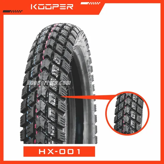 Neumáticos con cámara para motocicletas de cross-country KOOPER 6PR/8PR (3.00-18)