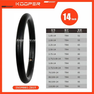 Tubo interior de caucho natural para motocicleta/tubo interior de butilo 70/100-14 80/100-14 90/100-14 110/80-14